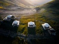 Yurt nomad house at mountain valley in Kazakhstan