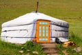 Yurt - a traditional home in Mongolia Royalty Free Stock Photo