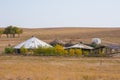 Yurts khans of the Golden Horde capital city of Sarai-Batu on the banks of the river Ashuluk