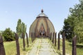 Yurts in opusztaszer Royalty Free Stock Photo