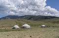 Yurts in Steppe of Mongolia