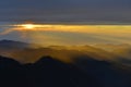 Yushan sunset Royalty Free Stock Photo