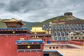 Jyegu Monastery. a famous landmark in the Tibetan city of Yushu, Qinghai, China.