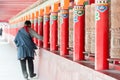 YUSHU(JYEKUNDO), CHINA - Jul 13 2014: Mani Temple(Mani Shicheng). a famous landmark in the Tibetan city of Yushu, Qinghai, China.