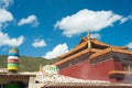 Mani Temple(Mani Shicheng). a famous landmark in the Tibetan city of Yushu, Qinghai, China.