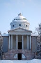 Yusupov` temple tomb in the Estate Arkhangelsk park. Royalty Free Stock Photo