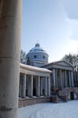 Yusupov` temple tomb in the Estate Arkhangelsk park. Royalty Free Stock Photo