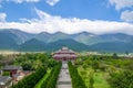 Yutong Avalokitesvara Hall is one of the temple that located in The Three Pagodas of Chongsheng Temple near Dali Old Town, Yunnan Royalty Free Stock Photo