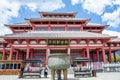 Yutong Avalokitesvara Hall is one of the temple that located in The Three Pagodas of Chongsheng Temple near Dali Old Town, Yunnan Royalty Free Stock Photo