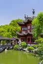 Yuyuan garden Garden of Happiness in center of Shanghai China Royalty Free Stock Photo