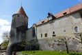 Yverdon`s Castle and its massive tower