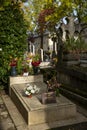 Yves Montand and Simone Signoret actors grave