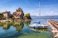 The Yvoire castle on Lake Geneva, France Royalty Free Stock Photo