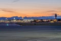 YVR at Dusk Royalty Free Stock Photo