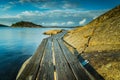 The Yxney and coastal path at Osteroya in Sandefjord in Norway Royalty Free Stock Photo