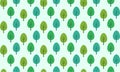 Natural fresh green woodland forest tree drawing decorative background seamless pattern illustration Royalty Free Stock Photo