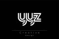 YYZ Creative Unique Modern Letter Logo Design Royalty Free Stock Photo