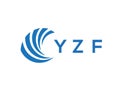 YZF letter logo design on white background. YZF creative circle letter logo Royalty Free Stock Photo