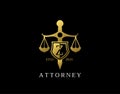 Z Letter Law Logo design with golden sword, shield, wreath symbol vector design. Perfect for for law firm, company, lawyer or Royalty Free Stock Photo