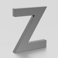 Z Letter Render Royalty Free Stock Photo