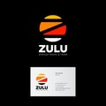 Z letter. Zulu logo. African Travel & Tours emblem.