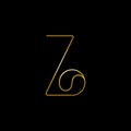 Z Luxury gold Letter Logo template in vector for Restaurant, Royalty, Boutique, Cafe, Hotel, Heraldic, Jewelry, Fashion and other Royalty Free Stock Photo