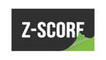 Z-SCORE text written on black green sticker