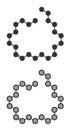 (Z)-9-Tricosene (muscalure) house fly sex pheromone molecule. Used to trap house fly