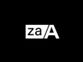 ZAA Logo and Graphics design vector art, Icons isolated on black background Royalty Free Stock Photo