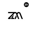 ZAA Logo Letter Monogram Design Royalty Free Stock Photo