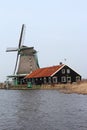 Zaan Windmill Royalty Free Stock Photo