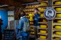 Zaanse Schans, Holland, August 2019. Northeast Amsterdam is a small community located on the Zaan River. In the shop of typical Royalty Free Stock Photo