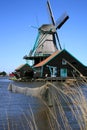 Zaanse Schans in Netherlands. Royalty Free Stock Photo