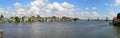 Zaanse Schans panoramic view. Royalty Free Stock Photo