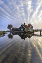 Zaanse Schans rural house reflection