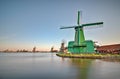 Zaanse Schans Windmills Royalty Free Stock Photo