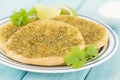 Zaatar Manakish Royalty Free Stock Photo