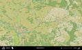Zabinka District, Belarus. Topographic Humanitarian Royalty Free Stock Photo