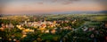 Zabkowice Slaskie, panorama of small town in Lower Silesia, Poland Royalty Free Stock Photo