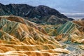 Zabriski point of Death Valley Royalty Free Stock Photo