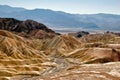 Zabriski point of Death Valley Royalty Free Stock Photo