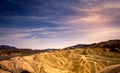 Zabriskie point, death valley, california Royalty Free Stock Photo