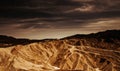 Zabriskie point, death valley, california Royalty Free Stock Photo