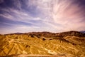 Zabriskie point, death valley, california Royalty Free Stock Photo