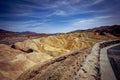 Zabriskie point, death valley, california Royalty Free Stock Photo