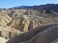 Zabriskie Point, Death Valley, classic viewpoint landscape Royalty Free Stock Photo