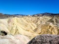 Zabriskie Point at Death Valley National Park, California, U.S.A. Royalty Free Stock Photo