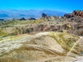 Zabriskie Point at Death Valley National Park, California, U.S.A. Royalty Free Stock Photo