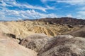 Zabriskie Point in Death Valley National Park, California, USA Royalty Free Stock Photo