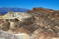 Zabriskie Point at Death Valley National Park Royalty Free Stock Photo